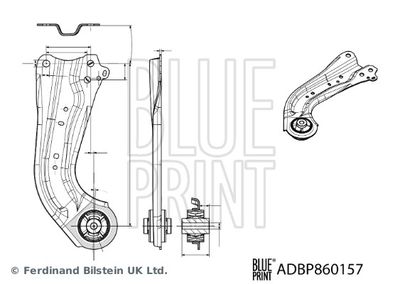 Neatkarīgās balstiekārtas svira, Riteņa piekare BLUE PRINT ADBP860157