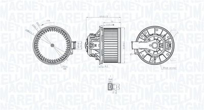 Вентилятор салона MAGNETI MARELLI 069412255010