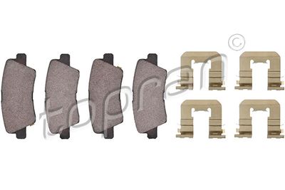 Комплект тормозных колодок, дисковый тормоз TOPRAN 821 149