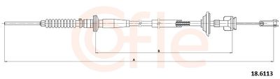 Трос, управление сцеплением COFLE 92.18.6113