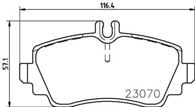 Bremžu uzliku kompl., Disku bremzes HELLA PAGID 8DB 355 018-311