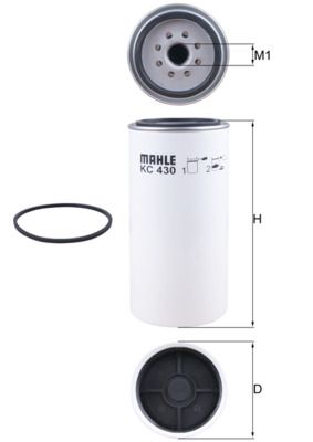 Degvielas filtrs MAHLE KC 430D