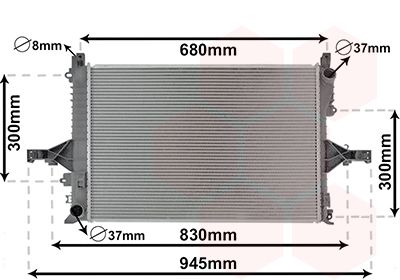 Radiators, Motora dzesēšanas sistēma VAN WEZEL 59002114