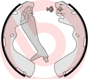 Комплект тормозных колодок BREMBO S 30 514