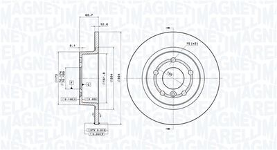 Тормозной диск MAGNETI MARELLI 360406090501