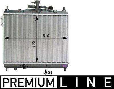 Радиатор, охлаждение двигателя MAHLE CR 1279 000P