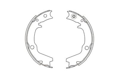 Bremžu loku komplekts KAVO PARTS KBS-6401
