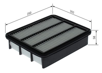 Воздушный фильтр BOSCH F 026 400 744