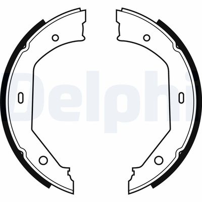 Комплект тормозных колодок DELPHI LS1857