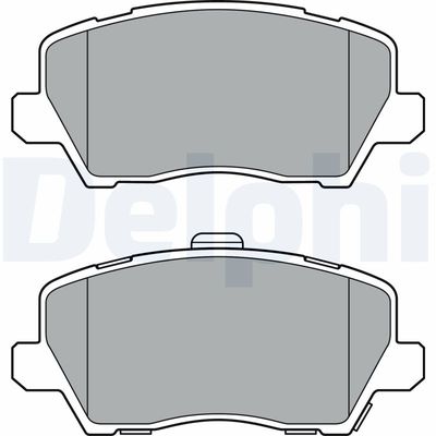 Комплект тормозных колодок, дисковый тормоз DELPHI LP3363