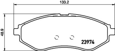 HELLA PAGID 8DB355011251 Bremžu uzliku kompl