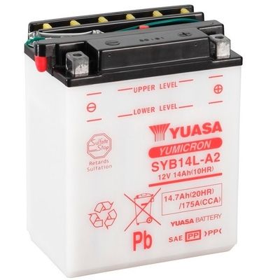 Startera akumulatoru baterija YUASA SYB14L-A2