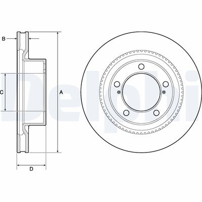 Bremžu diski DELPHI BG9131