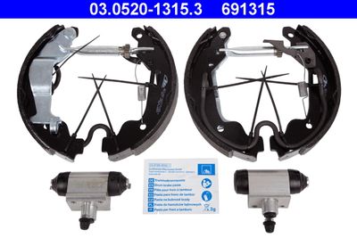 Комплект тормозных колодок ATE 03.0520-1315.3