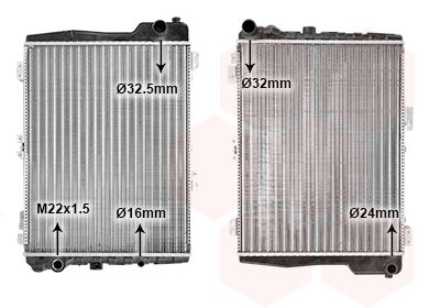 Radiators, Motora dzesēšanas sistēma VAN WEZEL 03002040