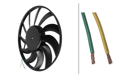 Вентилятор, охлаждение двигателя HELLA 8EW 366 420-091