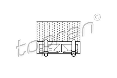 Теплообменник, отопление салона TOPRAN 202 698