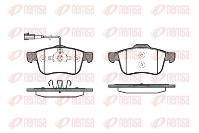 Bremžu uzliku kompl., Disku bremzes REMSA 1183.02