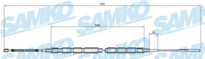 Тросик, cтояночный тормоз SAMKO C0657B