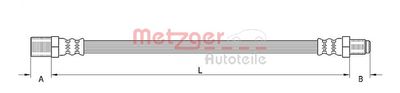 Тормозной шланг METZGER 4110620