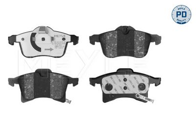 Bremžu uzliku kompl., Disku bremzes MEYLE 025 283 3219/PD