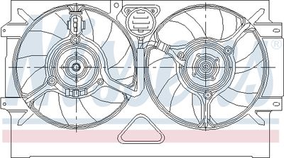 Ventilators, Motora dzesēšanas sistēma NISSENS 85469