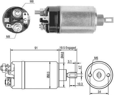 Ievilcējrelejs, Starteris MAGNETI MARELLI 940113050464