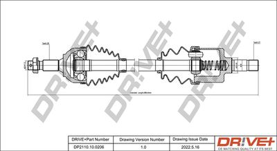 Приводной вал Dr!ve+ DP2110.10.0206