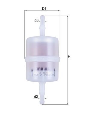 Топливный фильтр KNECHT KL 1022