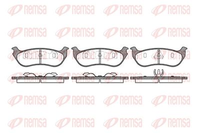 Bremžu uzliku kompl., Disku bremzes REMSA 0628.75