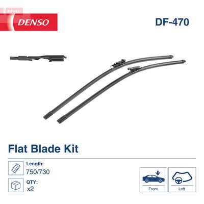 Stikla tīrītāja slotiņa DENSO DF-470
