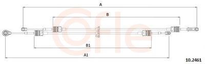 Трос, механическая коробка передач COFLE 10.2461