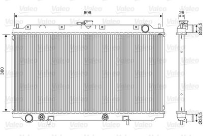 Radiators, Motora dzesēšanas sistēma VALEO 701588