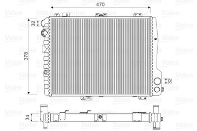 Radiators, Motora dzesēšanas sistēma VALEO 731505
