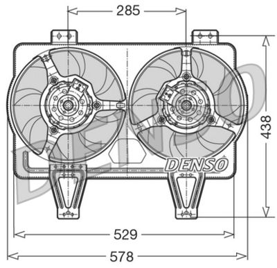 Ventilators, Motora dzesēšanas sistēma DENSO DER01016
