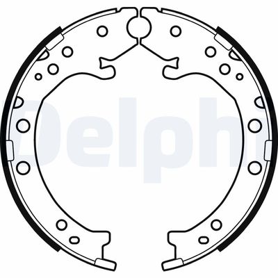 Bremžu loku kompl., Stāvbremze DELPHI LS2034