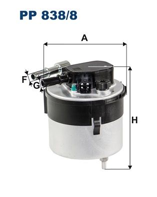 Топливный фильтр FILTRON PP 838/8