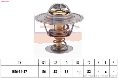 Термостат, охлаждающая жидкость EPS 1.880.251S