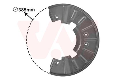 Dubļu sargs, Bremžu disks VAN WEZEL 5846371