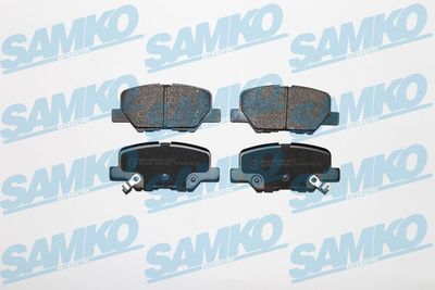 Комплект тормозных колодок, дисковый тормоз SAMKO 5SP1802