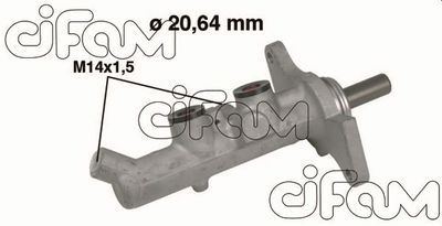 Galvenais bremžu cilindrs CIFAM 202-593