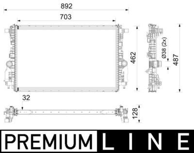 Radiators, Motora dzesēšanas sistēma MAHLE CR 2775 000P