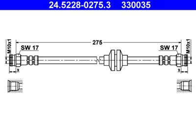 Тормозной шланг ATE 24.5228-0275.3