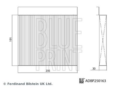 BLUE PRINT ADBP250163 Filtrs, Salona telpas