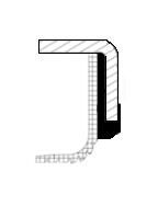 Уплотняющее кольцо, коленчатый вал CORTECO 19036694B