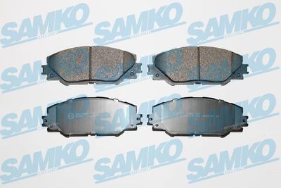 Комплект тормозных колодок, дисковый тормоз SAMKO 5SP1282