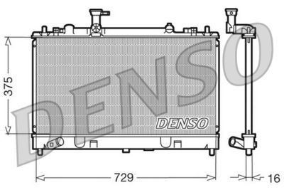 Radiators, Motora dzesēšanas sistēma DENSO DRM44011