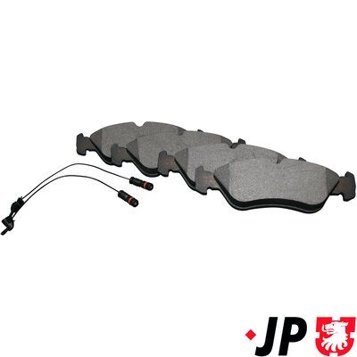 Bremžu uzliku kompl., Disku bremzes JP GROUP 1163705510