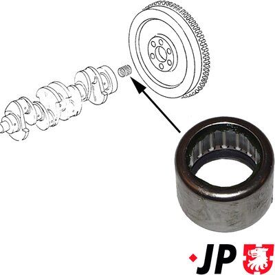 Centrējošais gultnis, Sajūgs JP GROUP 1110450300