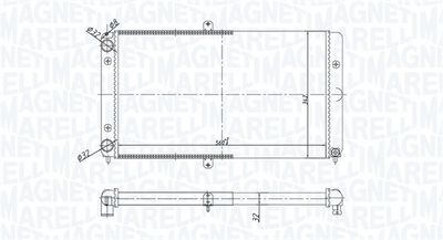 Radiators, Motora dzesēšanas sistēma MAGNETI MARELLI 350213180700